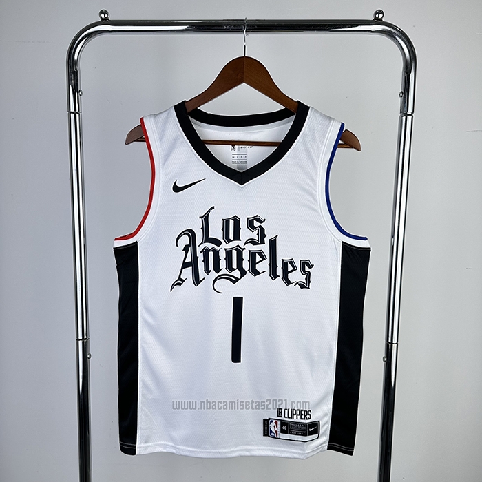 Camiseta Los Angeles Clippers James Harden #1 Ciudad 2019-20 Blanco